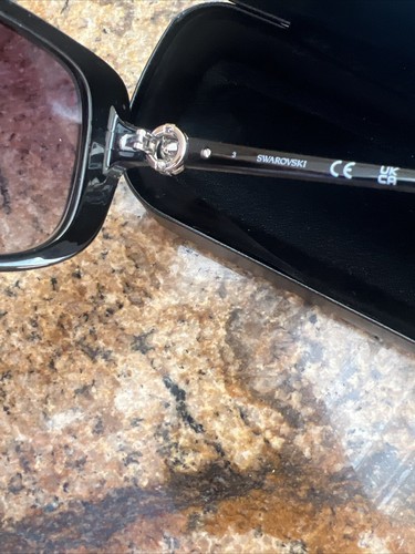 Swarovski SK219 Sunglasses Cateye Black Women - Picture 5 of 6