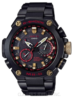 G-Shock MR-G GPS Hybrid Radio-Controlled Black Red Men s Watch MRG-G1000B-1A4