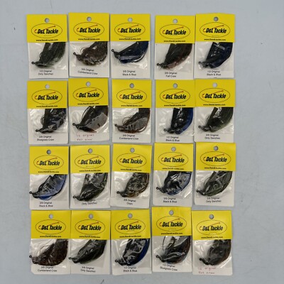 (15) D&L Tackle Jigs - 3/8 & 1/2oz Original Flipping / Swim Jig Lot See Pics