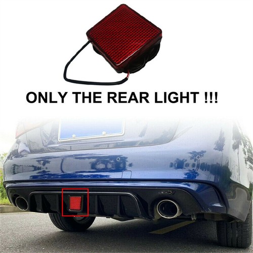 Real Brake Light For 18-23 Infiniti Q50 Rear Bumper Diffuser Signal Beam Lamplxm - Picture 10 of 11