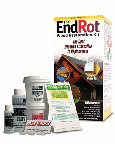 Preservative & Epoxy Wood Restoring Kit for Rot Repairs on Home Windows & Doors-image