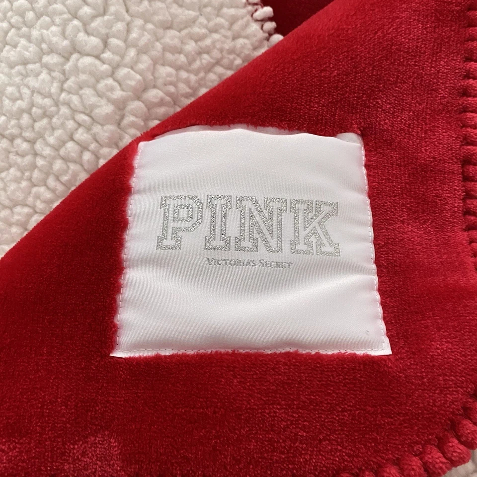 Manta de franela rosa "Let's Get Cozy" usada 50x60 pulgadas Foto 2 de 4