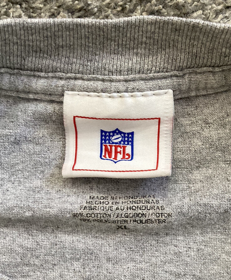 FILA Maglietta NFL Indianapolis Colts 2007 Five in a Row AFC South UK XXL grigia stampata