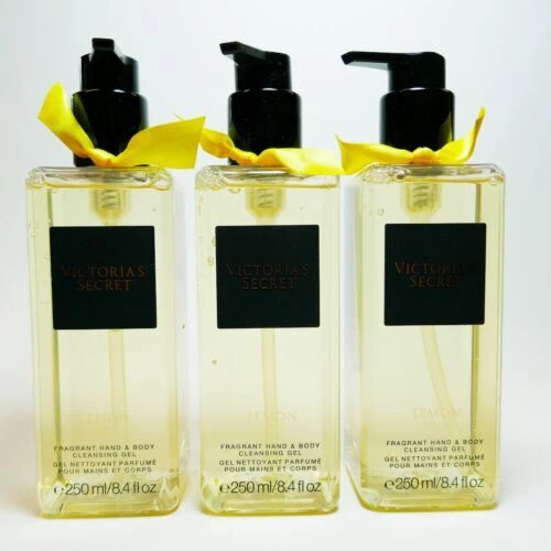 Olor a limón Victoria's Secret lavados de cuerpo y geles de ducha
