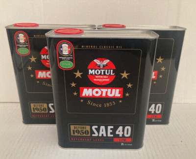 9,65 /l Motul Classic Motor Oil SAE 40  3 x 2 ltr  mineral. Oldtimer Motorenöl