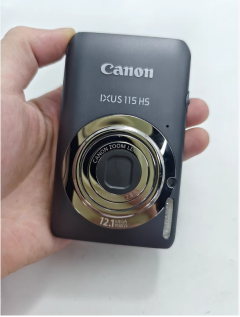 Shiny Silver Canon IXUS 115 - Unleash Your Photography Creativity