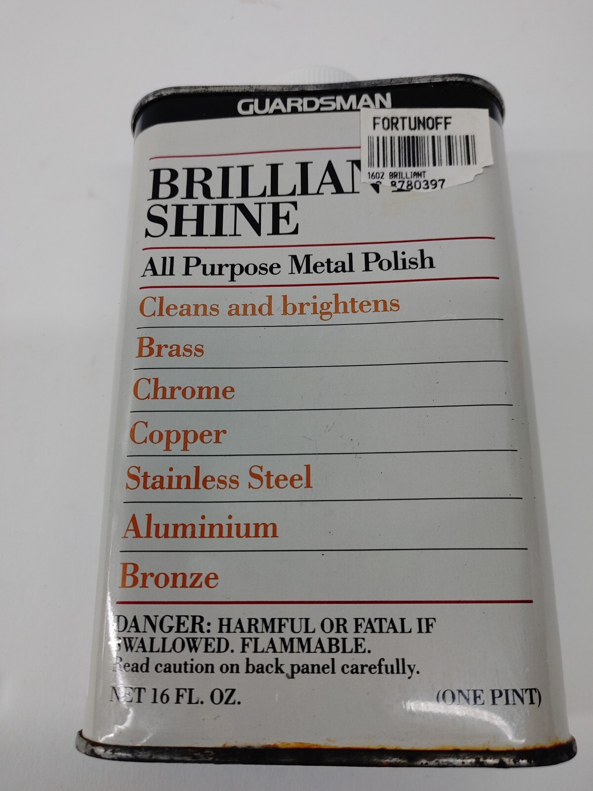 RETIRED GUARDSMAN BRILLIANT SHINE ALL PURPOSE METAL POLISH 16.OZ ( 95