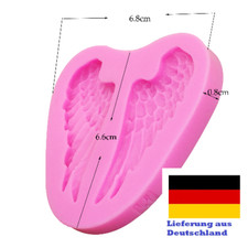 Silikon Form Engel Flügel Ausstecher Baby Fondant Taufe Geburt Baby  Weihnachten