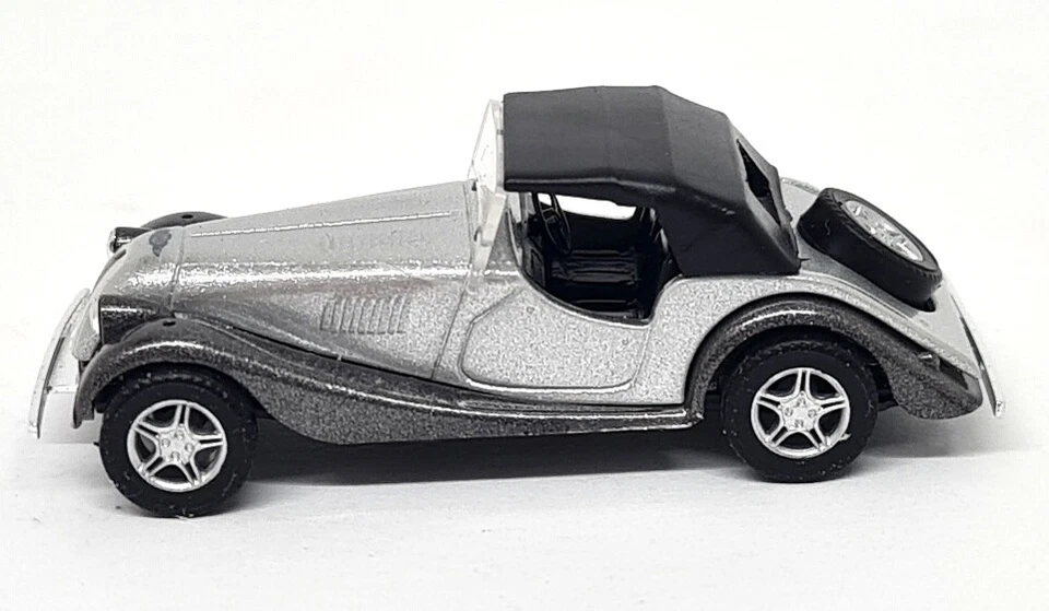 Busch 1/87 - Morgan Plus 8 Metallic Grey 47113 Plastic Scale Model Car  - Photo 3/4