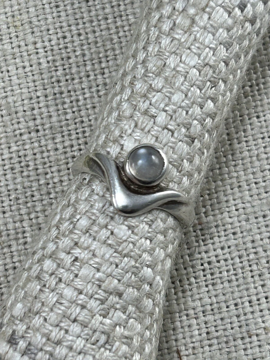 Silver chevron shop ring