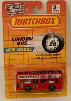 Matchbox Leyland Titan Double Decker "Around London Tour Bus" MOC 1:121 Scale