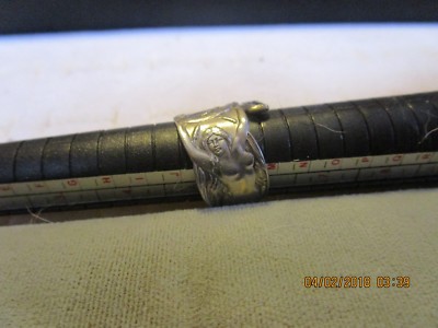 Schöner 925 Sterling Silber Akt Mädchen Dame Löffel Ring Jugendstil Viktorianisch B