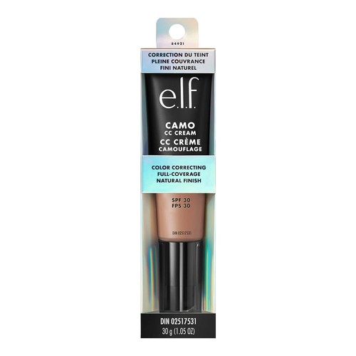 e.l.f. Camo CC Cream Color-Correcting Full Coverage SPF 30, Tan 42N 1. ...