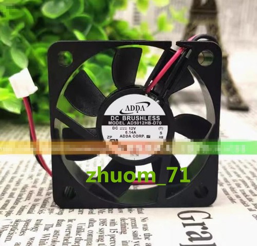 1PC ADDA AD5012HB-D70 5015 5CM 12V 0.14A Double ball DC fan - Picture 1 of 3