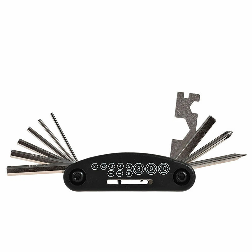 ROCKBROS Bike Bicycle Repair Tool Multi Function 16in1 Kit Hex Spoke Screwdriver - Image 3 of 4