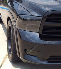 PARA 09-17 DODGE RAM CABEZA DE HUMO LUZ PRECORTADA TINTE CUBIERTA SUPERPOSICIONES AHUMADAS