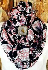 Wild Rag Scarf Western Cowboy Bandana Buckaroo Scarves Cowgirl silky Paisley 40"