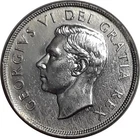 1949 Canada 1 Dollar Silver Coin