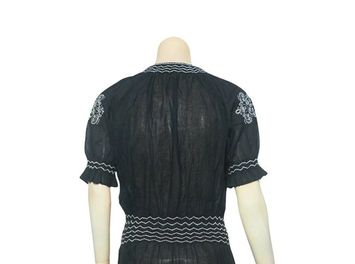 The Great Mercantile Embroidered Dress S 6 Women Casual Summer Midi NEW 32659 - Picture 7 of 8