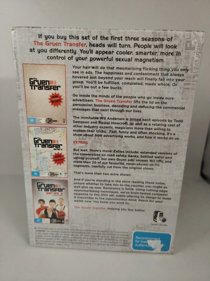 The Gruen Transfer Series 1 - 3 DVD Epic Comedy Drama ABC - Brand New Sealed - Image 3 of 4