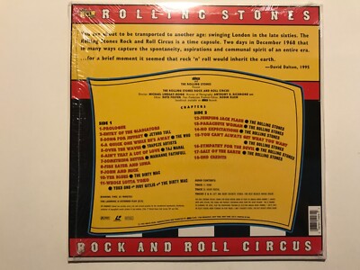 Rolling Stones Rock and Roll Circus LASERDISC 1995 John Lennon's