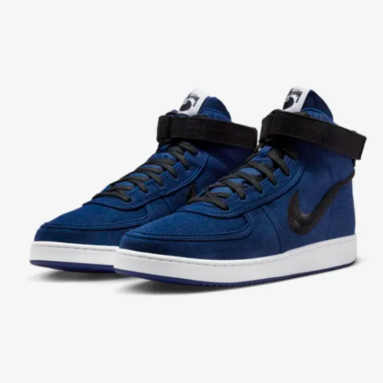 靴 hiei Nike Vandal High Stussy Shoes 'Deep Royal Blue' (DX5425-400