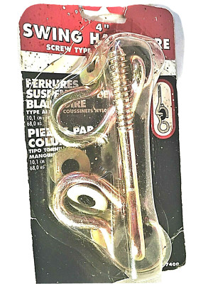  NEW LEHIGH Brass Swing Hardware SET of 2 #7400 Connector & 4'' Screw LOW PRICE