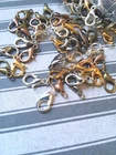 14 Lobster Clasps 10mm Assorted Lot Jewelry Making Supplies Findings Silver