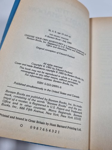 2 x Choose Your Own Adventure The Deadly Shadow Horror of High Ridge Paperback - Picture 11 of 13