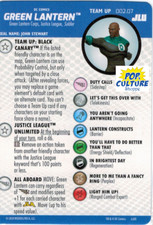 HEROCLIX JLU Team Up Card 002.07 GREEN LANTERN Black Canary