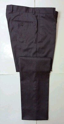 New Lab Carlos Nieto REDA Wool Dress Pants Sz W32 x L28.5 Slim Fit Dark purple