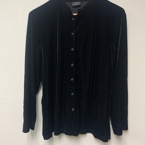 Laura Scott Button Long Sleeve Shirt No Size Tag Pre-Owned