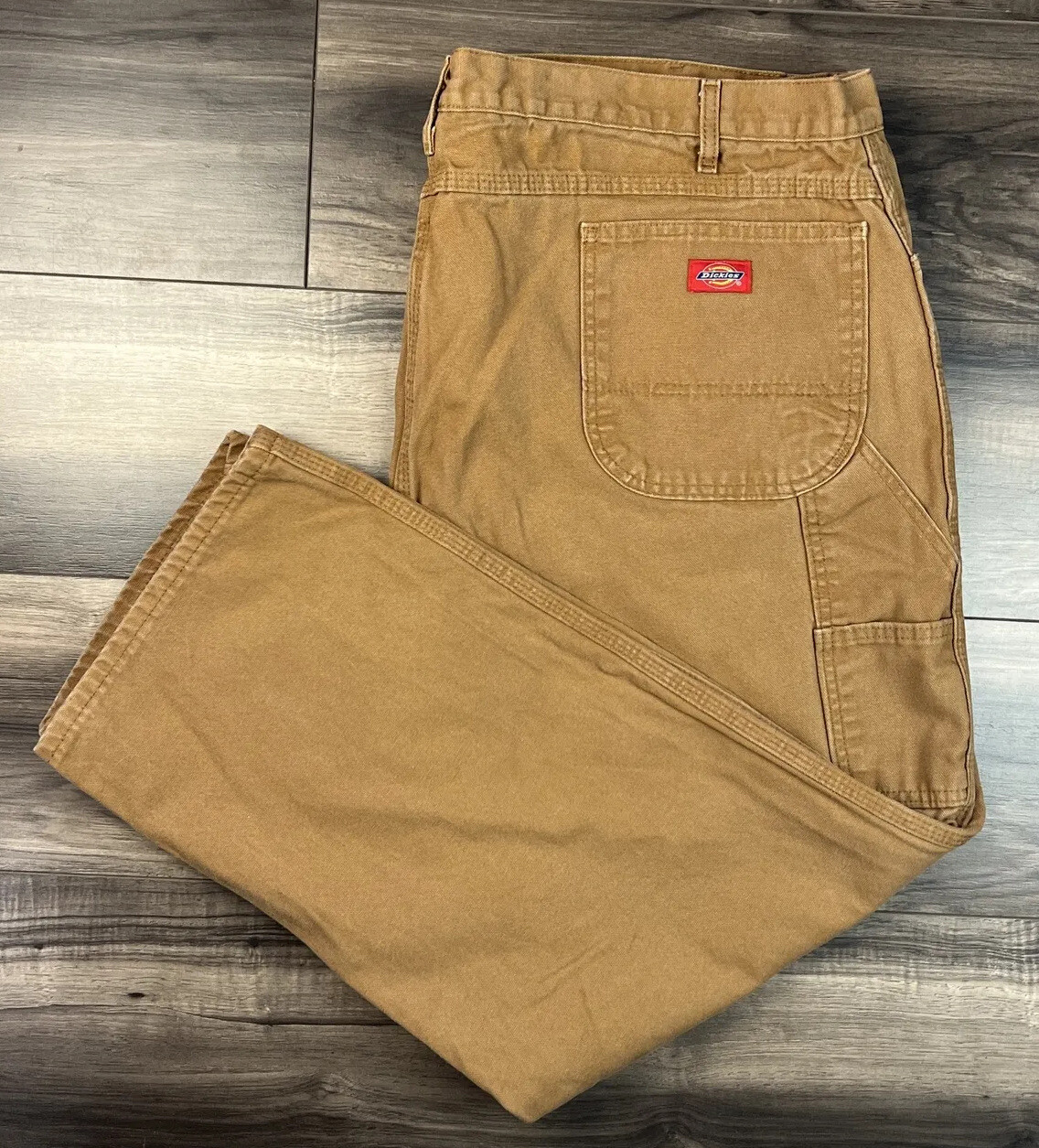Dickies Jeans Men's 44x30 Brown Carpenter Painter Work Canvas Pants