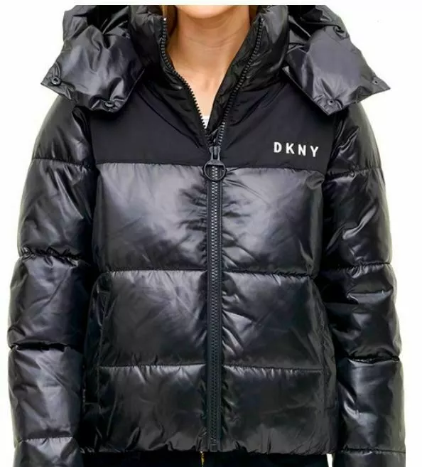 DKNY Women s Sports High Shine Puffer Jacket NWT