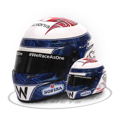 Nicholas Latifi Williams Racing Mini Helm Maßstab 1/2 2022 Saison Formel 1 NEU