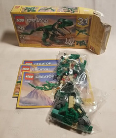 2 LEGO CREATOR 3 in 1 Sets - 31123 Off-Road Buggy & 31058 Mighty Dinosaurs -OPEN