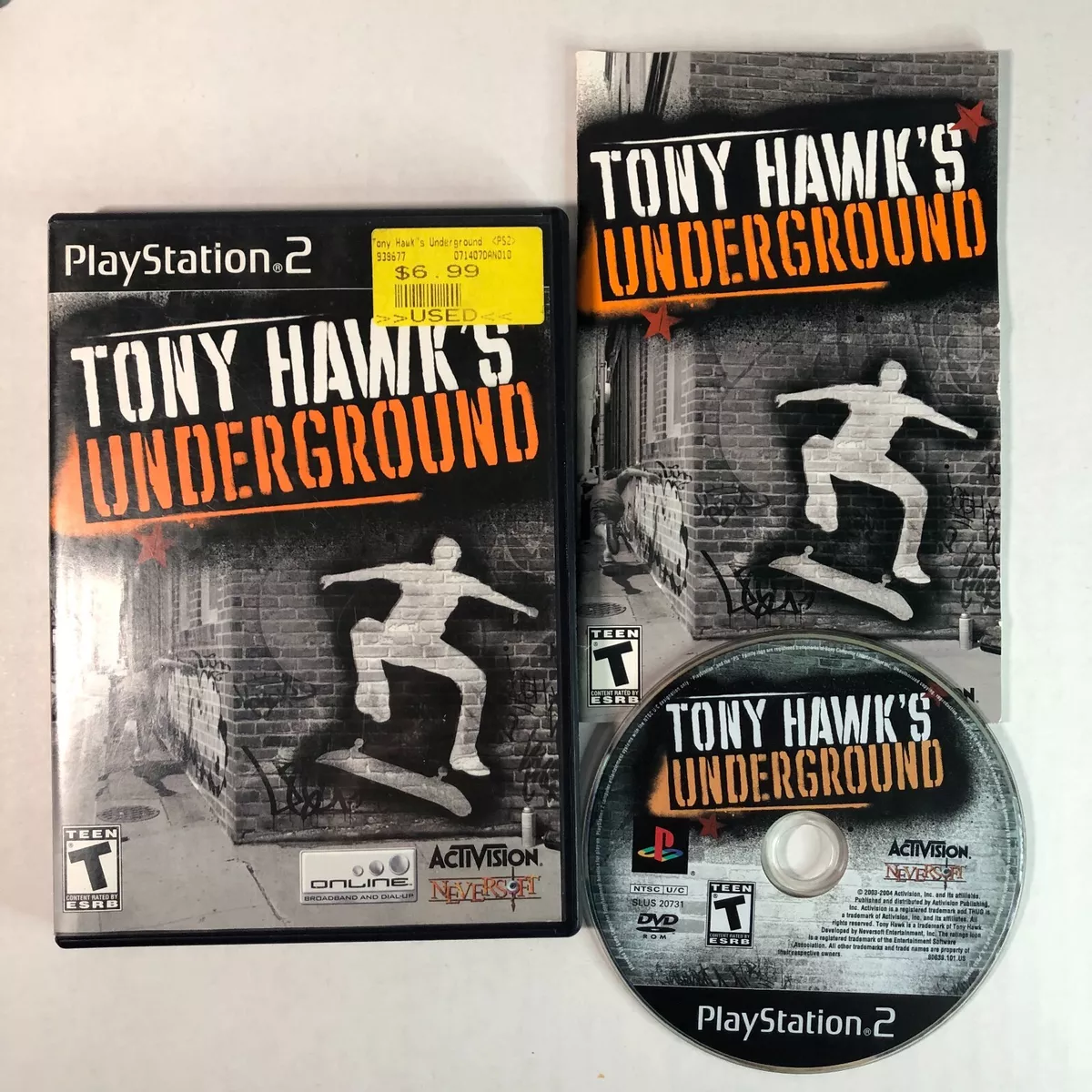 Tony Hawk's Underground para Playstation 2 (2003)