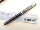 Parker 75 MD 925 Argent Massif Sterling Silver Fountain Pen 18K Gold Nib France — photo 3