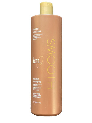 Ion Keratin Smoothing Shampoo 1L, Sulfate Free Anti Frizz & Strengthening