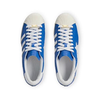Size 4 - BAPE x adidas Superstar Vintage Blue White for sale