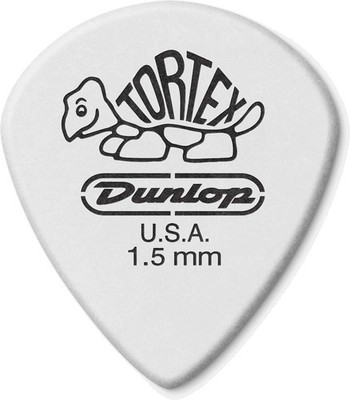 Tortex Jazz Iii Guitar Picks Refill Bag Of 72 Plectrums 1.50Mm White