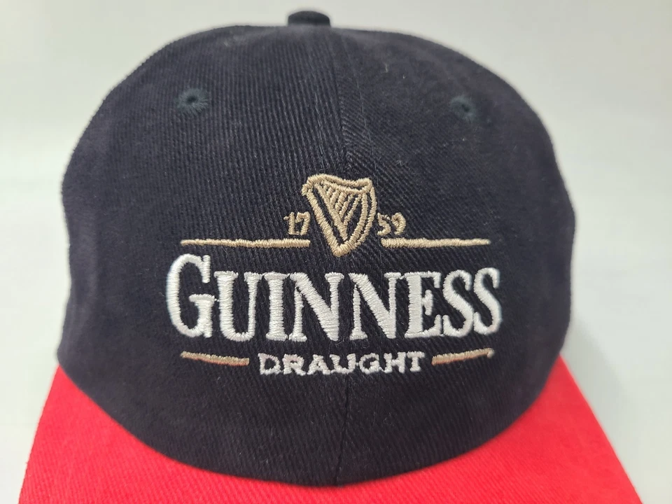 De colección Guinness Draught Strapback Ajustable (Se Ajusta a Pequeño) Sombrero Gorra Cerveza Negro Foto 4 de 4