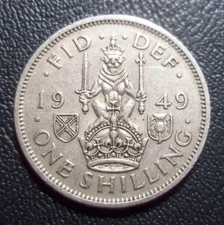 1  X - 1 SHILLING -KING GEORGE VI - C/N - RANDOM DATES