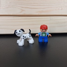 Lego Duplo Number Train 10558 Boy & Dog 31 Piece Set-No Box or instructions