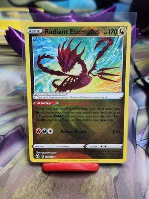 Radiant Eternatus 105/159 Crown Zenith Holo Pokemon Card NM