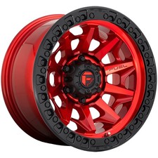 Fuel D695 Covert 17x9 5x5 1mm Candy Red Wheel Rim 17 Inch