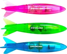 Swimline Original 3-Pack Diving Toys LED Light-Up Led Torpedos (3-pack) 