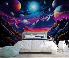 3D Space Digital Illustration Wall Murals Wallpaper Murals Wall Sticker 6