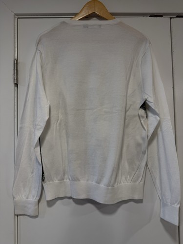 Hermes Cotton Scarf / RALPH LAUREN Black Label CREW NECK SWEATER Guepards - Picture 6 of 8