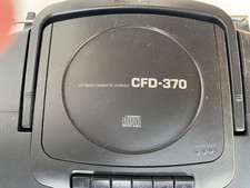 GREAT FIND: SONY Portable CD  Cassette Player BOOM BOX; CFD-370; Bundle